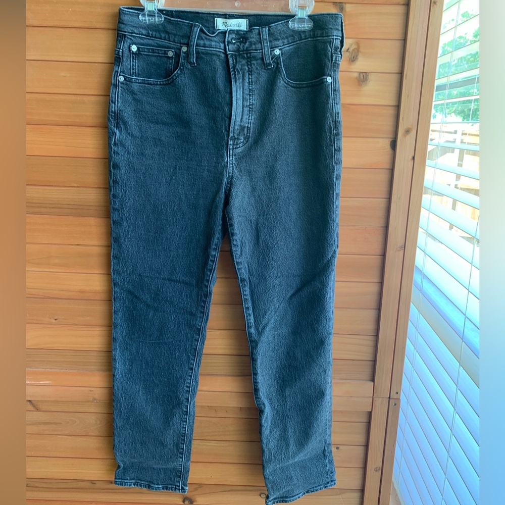 Madewell The Perfect Vintage Jean Black Armand Wash, Size 29